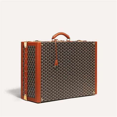 goyard travel trolley|goyard trunk.